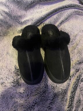 UGG platform suede slippers